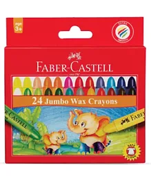 Faber Castell Jumbo Wax Crayons - 24 Pieces