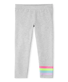 The Children's Place Graphic Striped Leggings - Grey