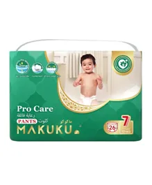MAKUKU Premium Procare Pant Diapers Size 7 - 26 Pieces