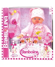 Bambolina Mia Bambina Doctor Doll With Red Nose - Height 38 cm