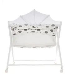 Elphybaby - X-Shaped Baby Bed Stand - White