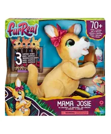Fur Real Mama Josie The Kangaroo Interactive Pet Toy - Beige