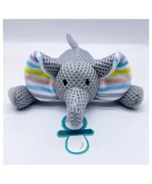 Babyworks Pacifier Holder and Breathable Toy - Elly Elephant