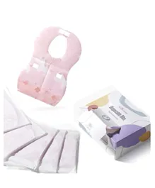 Sunveno Disposable Baby Bibs Pink - 20 Pieces