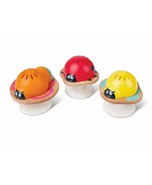 Hape Stay-put Animal Rattles with Suction Cup 3pc Set 0M+