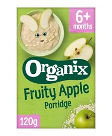اورجانيكس - عصيدة التفاح بالفاكهة العضوية (6 أشهر فأكثر 120 جرام)