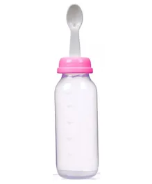 Luqu Food Feeder With Spoon 240ml Pink