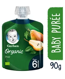 Gerber Organic Pear Baby Food - 90g