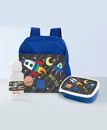 Essmak Space Travels Personalized Backpack Set - 11 Inches
