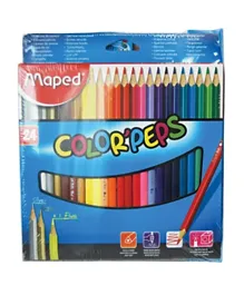 أقلام تلوين من مابد 24 لون + قلم لباد 18 لون