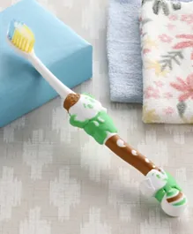 Babyhug Ultra Soft Bristles Elephant Design Toothbrush - Green