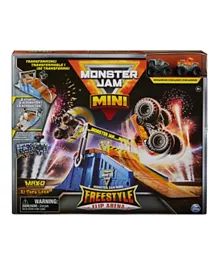 Monster Jam Mini Flip & Go Playset