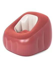 بيست واي - كرسي هوائي مريح بتصميم مكعب - أحمر