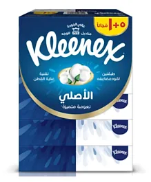 Kleenex - Original Facial Tissue, 2 PLY, 6 Tissue Boxes x 70 Sheets, Soft Tissue Paper with Cotton Care for Face & Hands