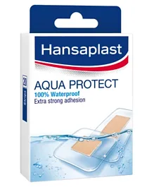Hansaplast Aqua Protect Plasters 100% Waterproof & Strong Adhesion - Pack of  20 Strips