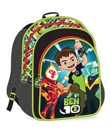 Ben 10 - Backpack 2 Main Compartments and 2 Side Pockets - 13' inches