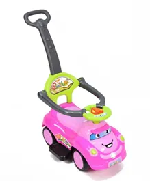 Amla - Children's Push Car with Music and Joystick - Pink