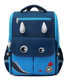 Eazy Kids Dinosaur School Bag - Blue
