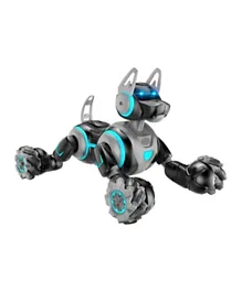 Buzzy - 2.4G Watch Dual RC Stunt Robot Dog - Black