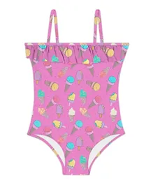 Slipstop Glace V Cut Swimsuit - Pink
