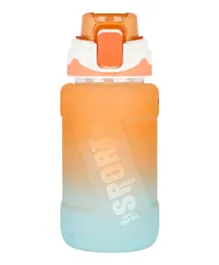 Nova Kids 550mL Water Bottle with Straw for Kids 5+, Leakproof, One-Touch Open, Soft Grip - Orange