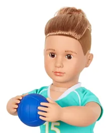 Our Generation Poseable Volleyball Player Boy Doll W/Accy - Johnny