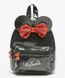 Disney - Minnie Mouse Bow Embellished Backpack - 8 Inches