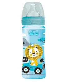 Chicco Well Being Silicone Bottle Blue - 250mL