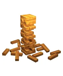 تي سي جي - لعبة تحدي البرج الخشبي  للالعاب الكلاسيكية - لون بني