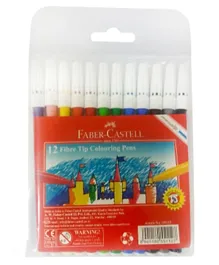 Faber Castell Fibre Tip Sketch Pens - 12  Pieces