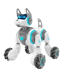 Buzzy - 2.4G Watch Dual RC Stunt Robot Dog - White