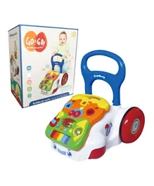 Musical Baby Walker with Music and Remote Control - White & Red