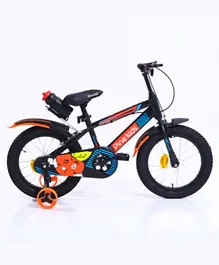 باين كيدز - عجلة بإطارات هوائية مطاطية للأطفال  مجمعة بنسبة 99 ٪ مع عجلات 16 بوصة - وردي