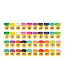 مجموعة مكونة من 40 علبة ملونة من بلاي دوه