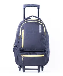 Full Stop School Trolley Bag 18 Inch With Two Main Compartments - Black