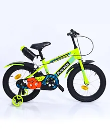 باين كيدز - عجلة بإطارات هواء مطاطية  للأطفال مجمعة بنسبة 99 ٪ مع عجلات 16 بوصة - أخضر
