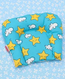 Babyhug U Shape Pillow Star & Cloud Print -  Blue