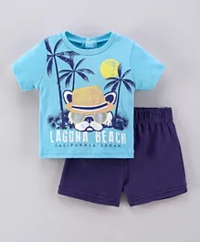 Lily and Jack Beach T-Shirt And Shorts Set - Blue