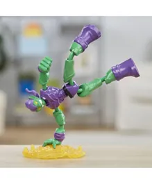 Marvel Spider-Man Bend and Flex Green Goblin Action Figure Toy with Blast Accessories Multicolor - 6 Inches