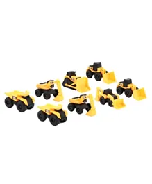 CAT Mini Machines 3 Megapack Pack of 8 - Yellow