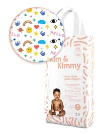 Kim & Kimmy Funny Icons Diapers Size 4 - 52 Pieces