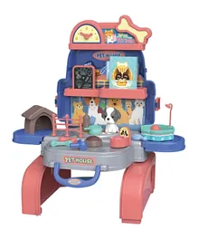 Little Story Pet House Toy Set School Bag Blue - 26 Piece