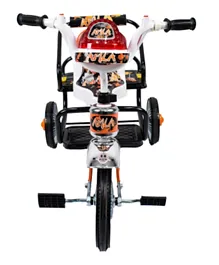 أملا بيبي - دراجة ثلاثية العجلات بمقعدين - برتقالي وأسود