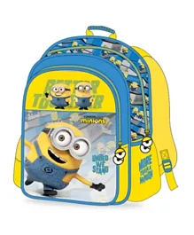 Minions - Backpack 2 Main Compartments and 2 Side Pockets - 16 inches