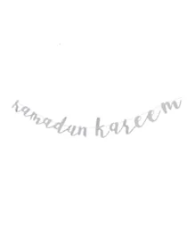 Various brands Cursive Ramadan Kareem Garland - Silver