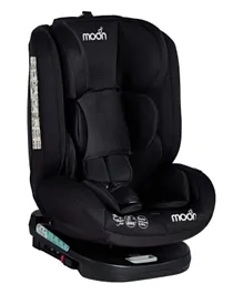 مون - مقعد سيارة روفر للأطفال الرضع قابل للدوران 360 درجة  - أسود