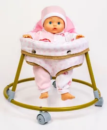 Bambolina Royal Walker Baby Doll Set 8 In 1 - Height 35 cm
