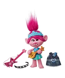 DreamWorks Trolls World Tour Pop to Rock Poppy Singing Doll with 2 Different Looks and Sounds - Multicolor
