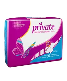 Private Maxi Pocket Super Sanitary Pads - 50 Pieces