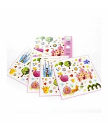 Djeco Princess Tea Party Stickers - 160 Pieces
